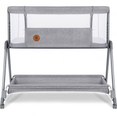Приставне ліжечко Lionelo Luna Grey Concrete